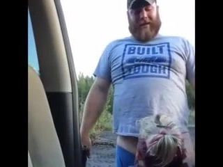 Roadside BlowJob with Beer Chugging and Shooting Guns