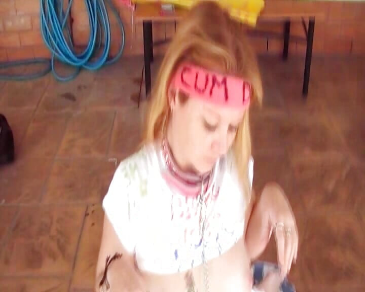 SHELLEY CUMDOG BARKS AND BEGS FOR CUM
