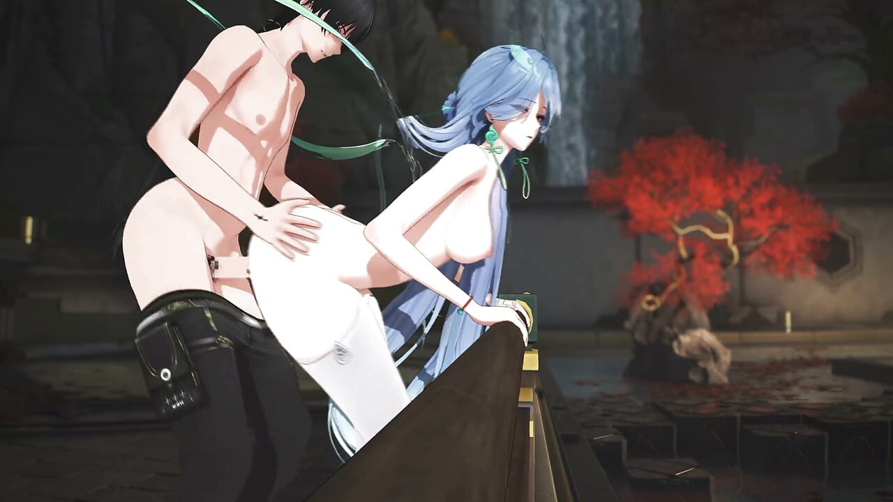 Wummernde Wellen - Qingxiao leidenschaftliche sexszene - Hentai-animationen 3D