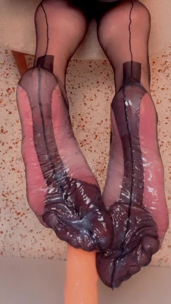 My Cum Soaked Nylon Stocking Feet