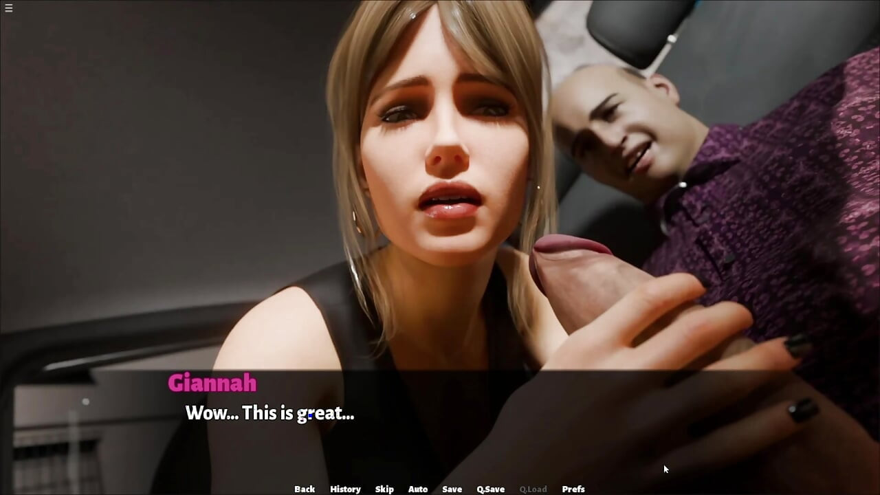 Secretary Girl Giving Deepthroat Blowjob To Boss Huge Cock In Car