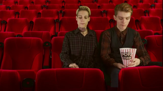 Cinema hall. Group Sex. 3some 2 tops 1 bottom