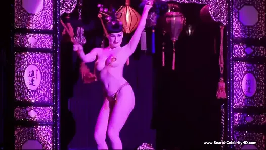 Dita Von Teese Topless Striptease - HD