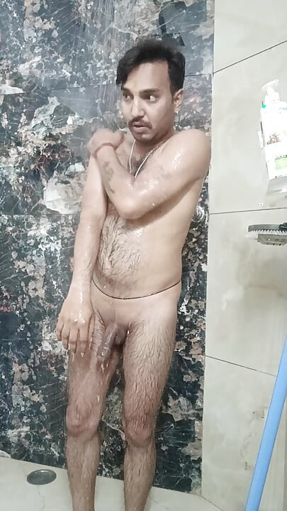 indian desi man sex and show shower shoe and masterbation
