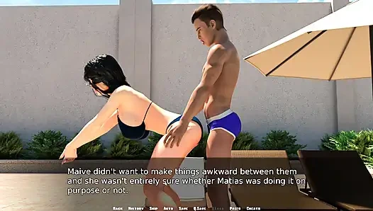 Friend Stepmom Big Ass Turns Matias Cock Hard While Volleyball Training