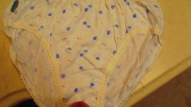 Cum on soft white panty