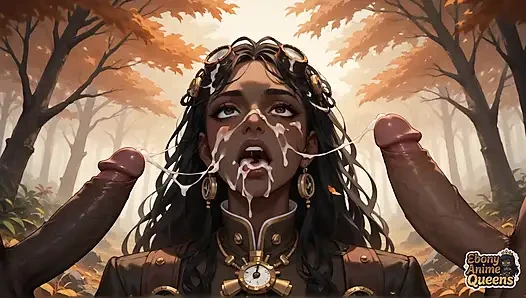 Nikmati kenikmatan oral dengan mega-pelacur berambut gelap yang ceroboh di hutan musim gugur. Ini pertama kalinya aku bare hook-up