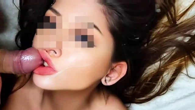 I caught him watching me and I let him cum on my face