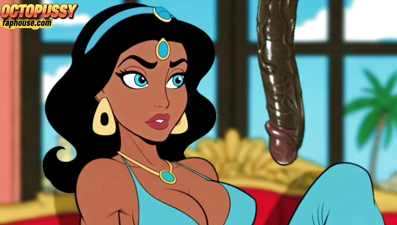 Futanari. Prinzessin jasmin, mädchen mit einem großen schwanz. Porno-Aladdin-serie.