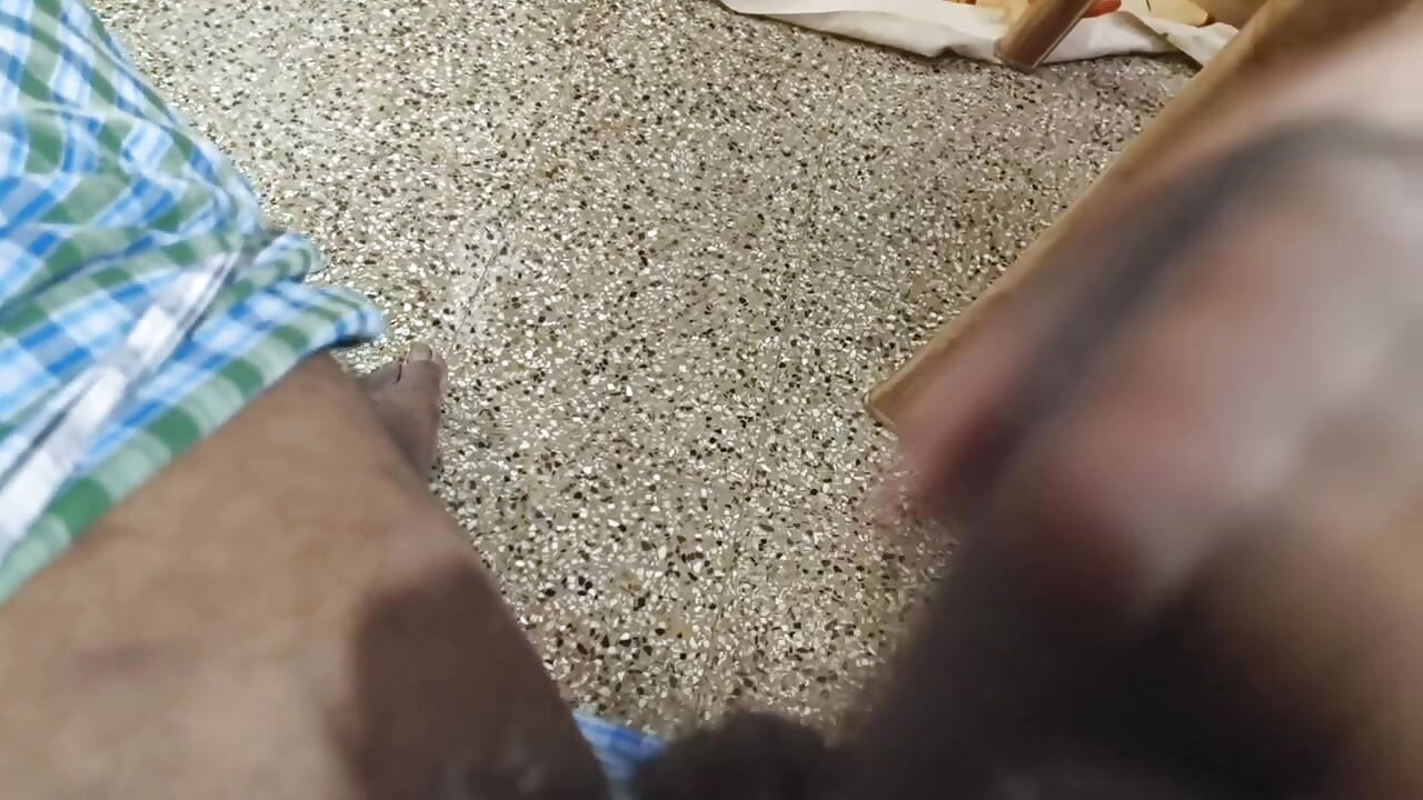 Hairy Cock Cum Licking Show