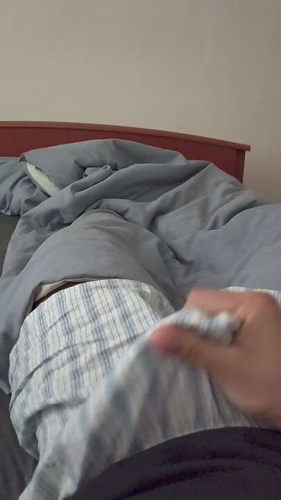 Gay boy alone at home