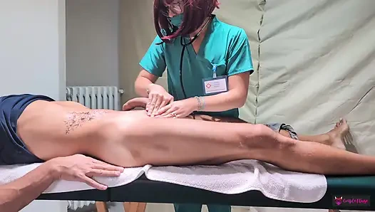 FAKE HOSPITAL - Depraved doctors squirt and get cum all over the place