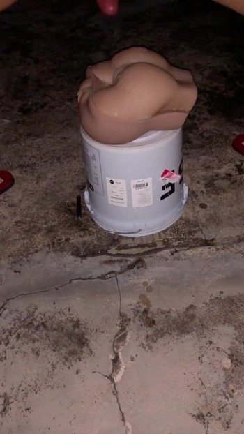 Stunning moment from "Come up and on the rooftop with your favorite doll. It's very tingling."