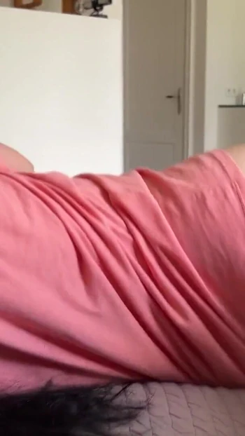 Captivating moment from "stepmother forgot to put on panties in bed"