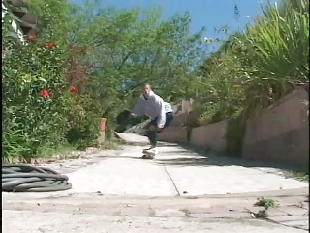 Pool boy gets a nice cock sucking by the slutty blonde outdoors