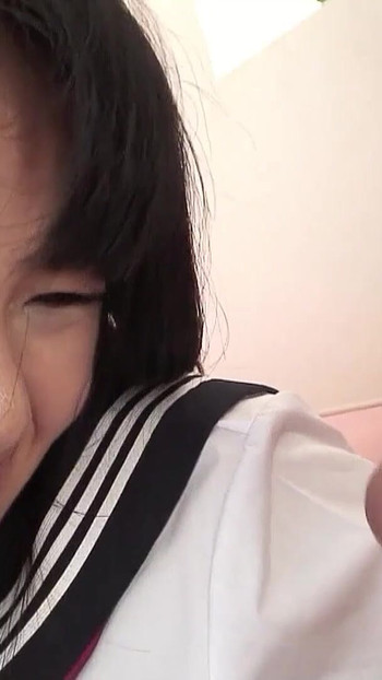 Emotional moment from "Virgin JAV College Girl - Pussy Shaved and First Time Creampie Fucked"