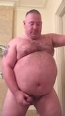 Mature chubby cum