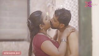 Schöne indische bhabhi hardcore-romantischer sex im badezimmer