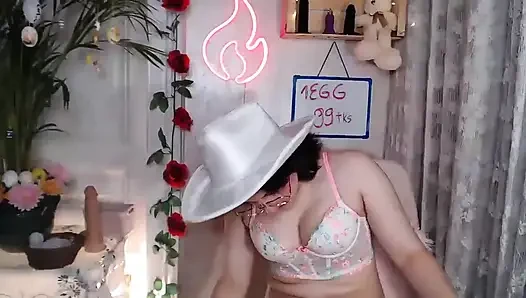 Sexy schmutzige ostern-camshow