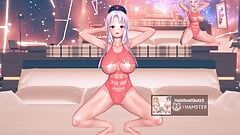 mmd r18 R18 TENGA Swimsuit sword saint dance 3d hentai