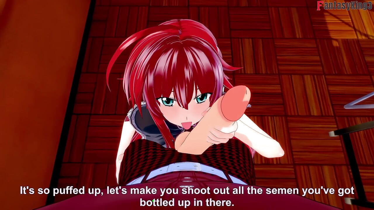 Rias Gremory sex in der Bibliothek - EINER DER SCHWÄNGER, EINE DER ERYTHES-Serie