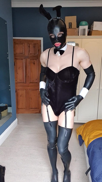 Easter Bunny - Latex Gloves Stockings