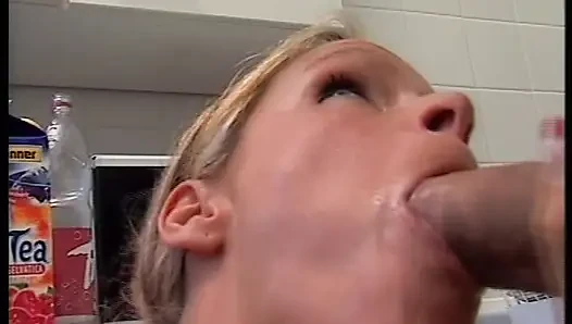 Attractive blonde German MILF rides dick in hot anal action