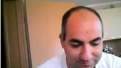 Düz adamlar ayak üzerinde webcam #163