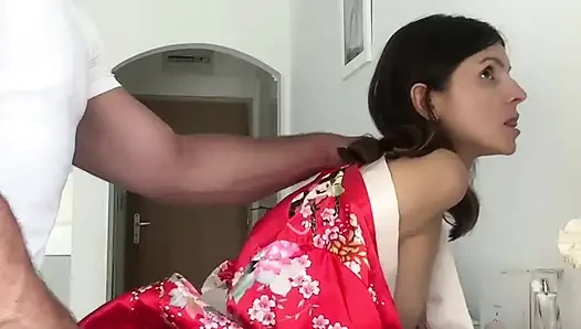 Standing Fuck and Huge Cumshot for Gina Gerson Part 1