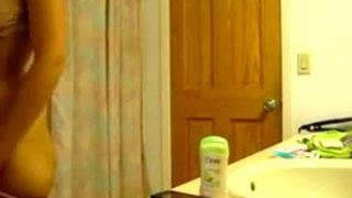 Teasing and farting in the bathroom