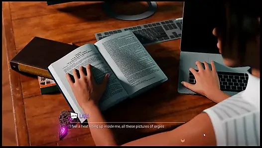 Croft Adventures Hentai Game Parody Ep.5 Lara Find a BBC Gloryhole in the Library Restroom!