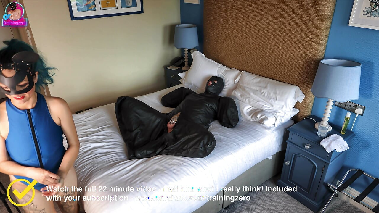 Training Zero SPH Femdom Chastity Slave Humiliation - How Small is His Cock???