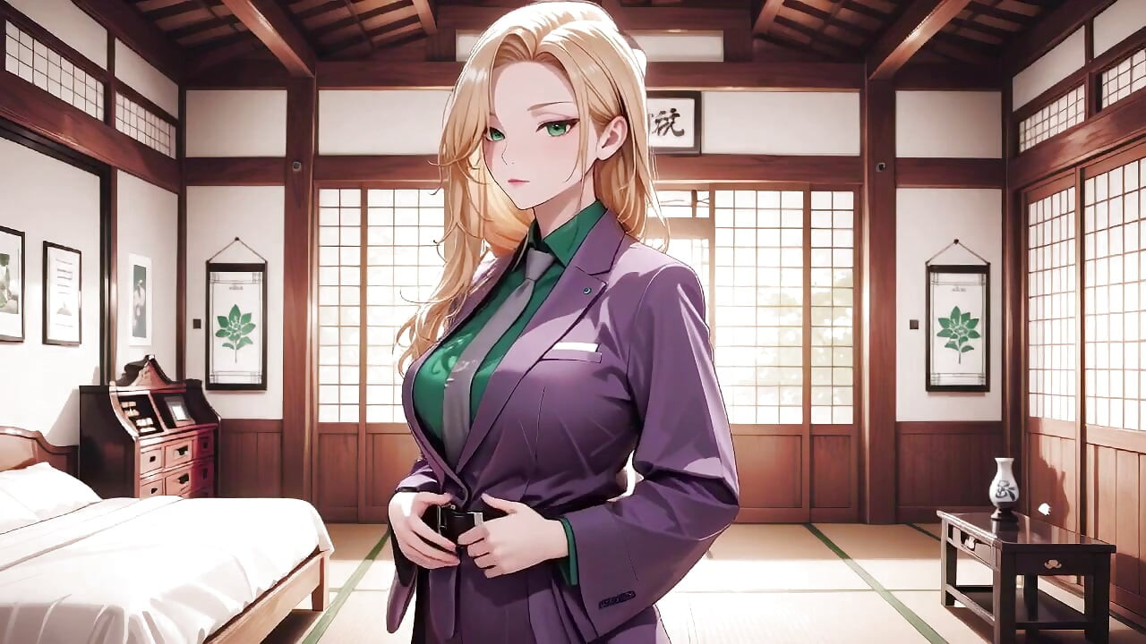 Blonde Boss in Purple Suit! Office Train Private Moments. She's Multitasking with Files While Secretly Adjusting Her Skirt...