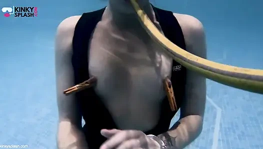 Underwater Bondage, Kink & Cum in My Tight Wetsuit