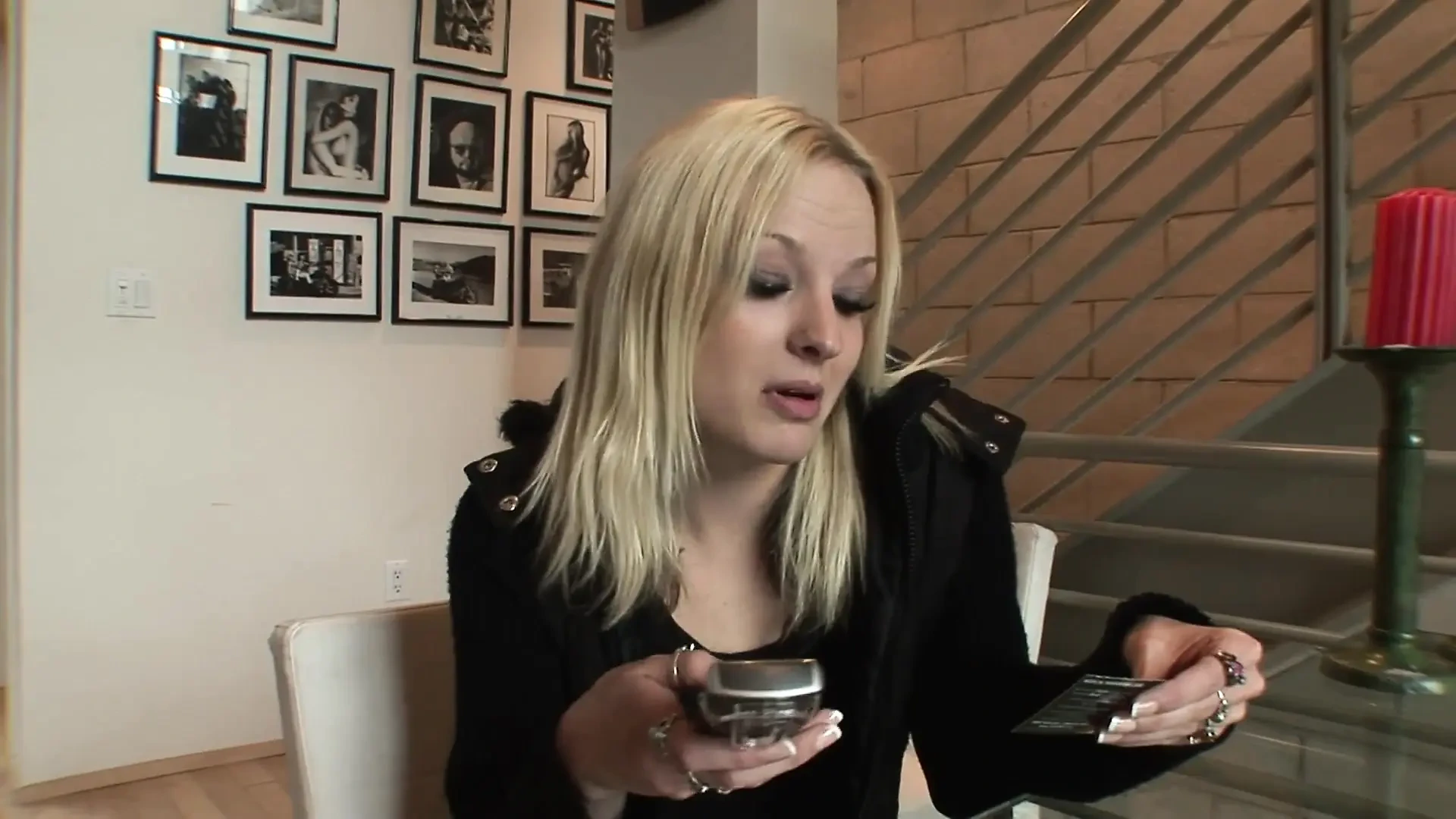 A big black cock in the ass for a sexy blonde milf…