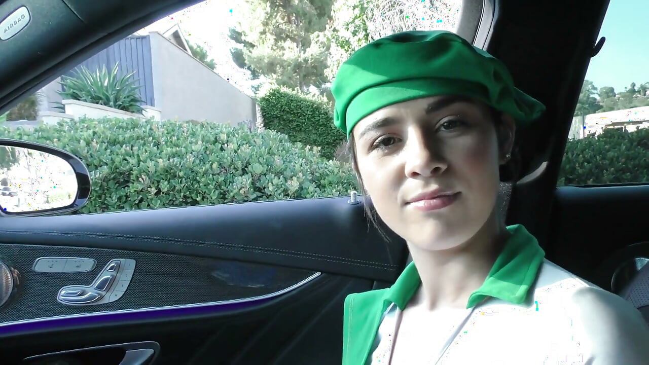 Brunette Girl Scout Stretched Out