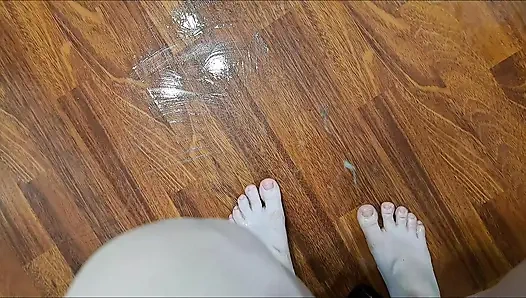 Riding on a Chair on a Soap-soaked Floor