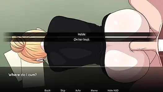 Гладкий анал блондинки с большой задницей