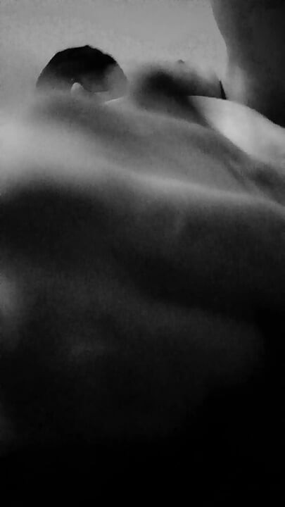 Princess Udders Jacks off in Your Face POV Black and White