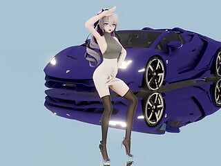Haku - Heißes Kleid, sexy Tanz (3D Hentai)