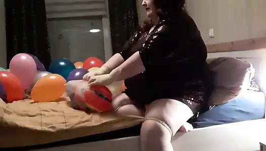 SSBBW Ile Balon Fetişi