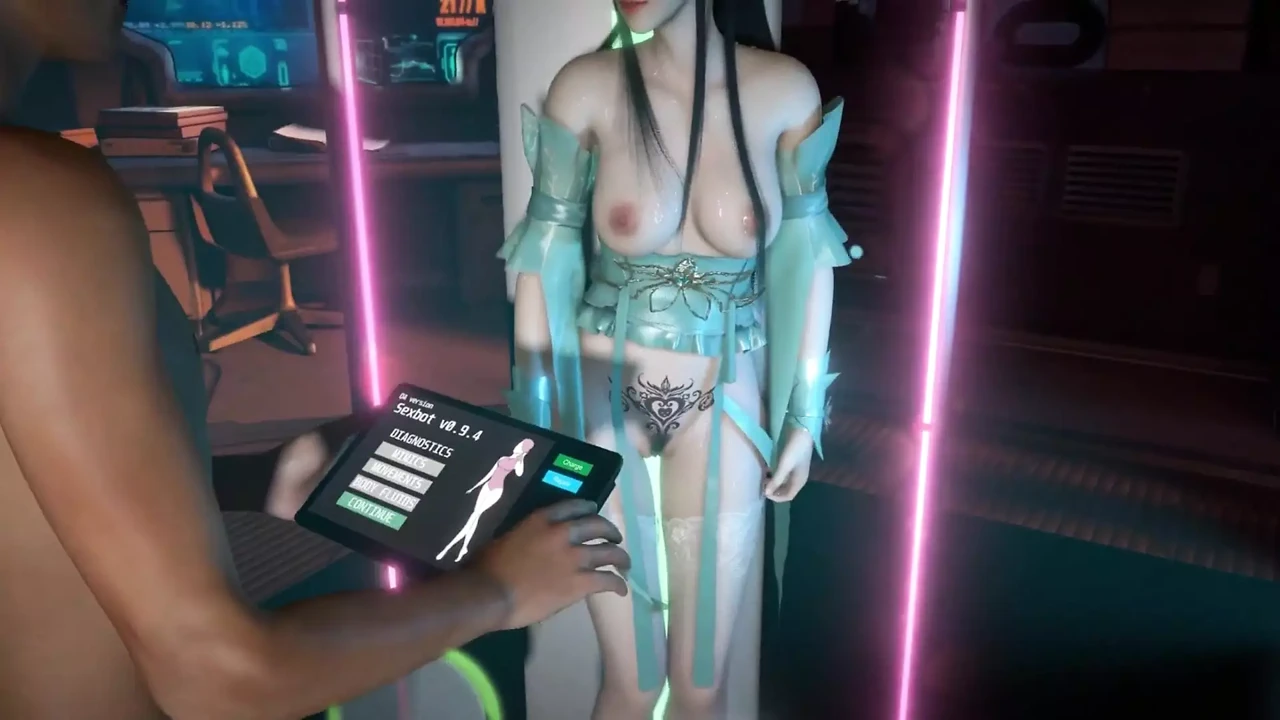 3D 大奶子荡妇亚洲性爱娃娃被她的主人狠操