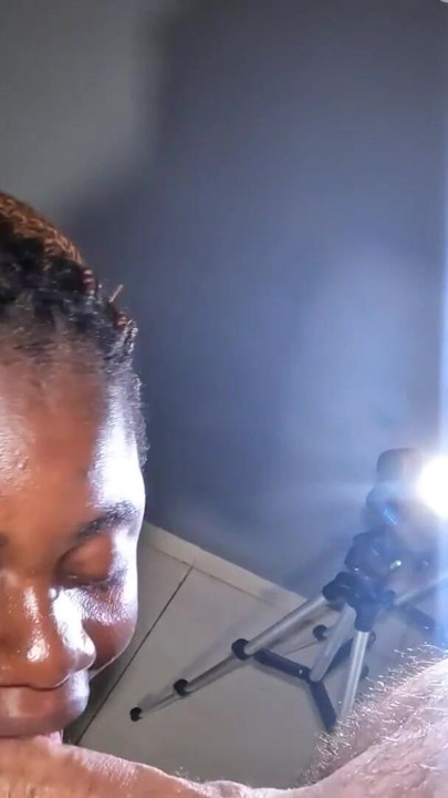 Big natural tits ebony blowjob | Clip 1