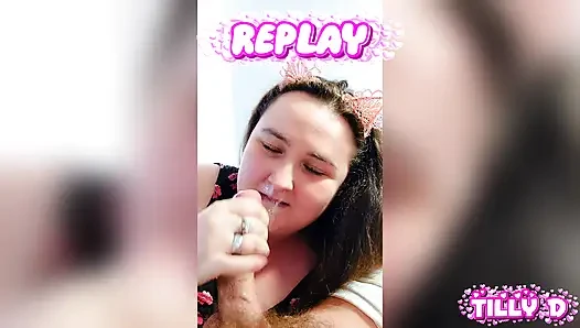 Kitty will ihre milch "blowjob und abspritzen"