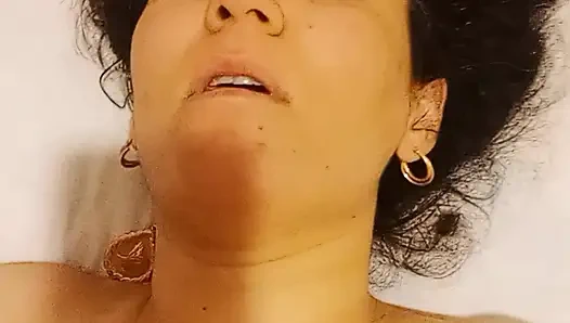 Moaning and orgasm by licking pussy