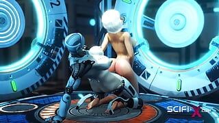 Sexo cyborg futa gederation 7. Sistema de super follada en el laboratorio de ciencia ficción