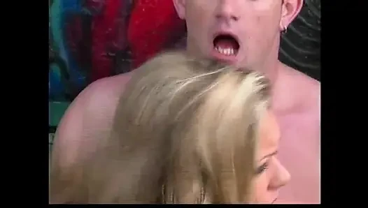 Cop Checks and Finds Guilty a Beatiful Blonde Slut with Big Tits