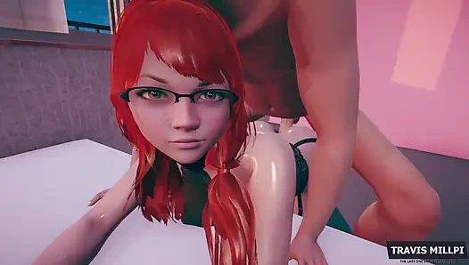 MILF-stiefmutter kämpft mit schwanz mit ihrem dicken arsch bis zum squirting
