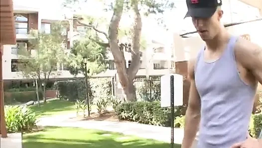 Big Boobed MILF Rides Dick After Sweaty Workout