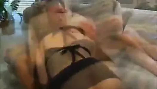 Sexy Blonde Slut Fucks Guy On Bed